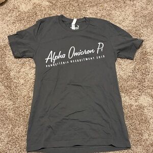 Alpha Omicron Pi (AOII) gray t-shirt